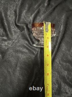 INDIANA GLASS Whitehall Colony Ruby Flash Punch Bowl Set, 12 Cups. CUBES