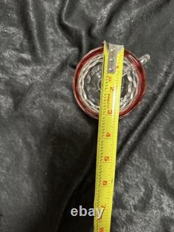 INDIANA GLASS Whitehall Colony Ruby Flash Punch Bowl Set, 12 Cups. CUBES