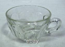 INDIANA Glass 7115 pattern 14-piece PUNCH SET Bowl, Stand & 12 Punch Cups