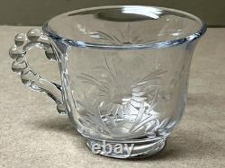 Imperial CANDLEWICK 15-Piece Etched Floral #279 Punch Bowl Set-Gorgeous