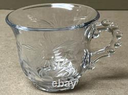 Imperial CANDLEWICK 15-Piece Etched Floral #279 Punch Bowl Set-Gorgeous