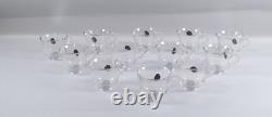 Imperial CANDLEWICK-CLEAR Glass 15pc Punch Bowl Set with Original Box&Seals NOS