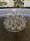 Imperial Candlewick Clear Glass Punch Bowl Set Bowl Ladle Underplate & 12 Cups