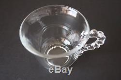 Imperial Candlewick Clear Punch Bowl with Underplate & 12 Cups