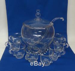 Imperial Candlewick Family Punch Bowl with Lid and Ladle 400/139/77