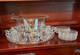 Imperial Candlewick Glass Punch Bowl Ladle Underplate 12 Cups & Saucers Complete