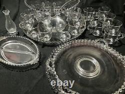 Imperial Candlewick Punch Bowl Set, 25 Pcs