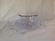Imperial Candlewick punch bowl set 18 cups, bowl, ladle & 16 inch under plate