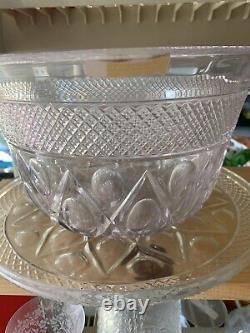 Imperial Cape Cod Punch Bowl With Underplate 20 Cups and 10 saucers