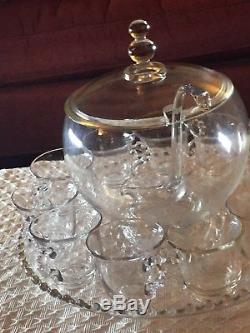 Imperial Glass 400/139 Family Punch Bowl Set 15 Pieces 1930s VINTAGE MINT COND