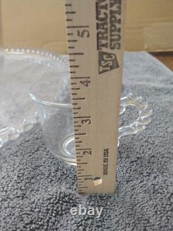 Imperial Glass Candlewick 12 Punch Bowl And 16 Underplate, With 11 Cups