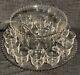 Imperial Glass Candlewick Glass Punch Bowl ENTIRE 15 PC SET Original! #1156