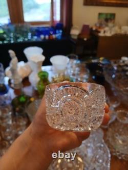 Imperial Glass Co. Start 1910 Classical Broken Arches Design Punch Bowl 3 Glass