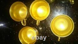 Imperial Glass Company All Over Gold Candlewick Punchbowl and 12 Cups Punch Bowl