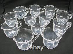 Imperial Glass Ohio Candlewick 400 Clear 14 Pc. Glass Punch Bowl Set