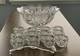 Imperial Glass Whirling Star Clear Punch Bowl, Ladle, And 12 Cups
