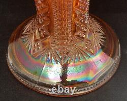 Imperial Marigold Carnival Glass Fruit Punch Bowl With Base Twins