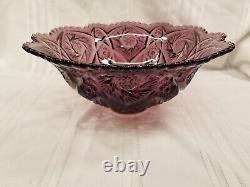 Imperial Whirling Star Amethyst Punch Bowl
