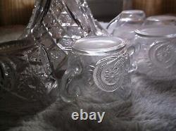 Imperial glass punch bowl set