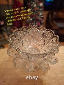 Imperial punch bowl set vintage