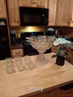 Imperial punch bowl set vintage
