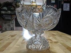 Incredibly Gorgeous Rare Cut Glass Punch Bowl