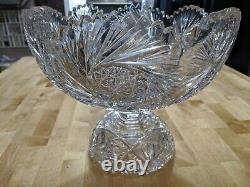 Incredibly Gorgeous Rare Cut Glass Punch Bowl