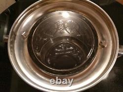Incredibly Rare Mid1800s Cut Glass & Silver Punch Bowl