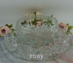 Indiana CLASSIQUE Colony Large Punch Bowl with Underplate and 7 Punch Cups