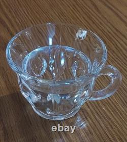 Indiana Glass CLASSIQUE Punch Bowl Set 12 Cups, Heavy Bowl, Glass Ladle and Tray