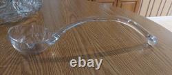 Indiana Glass CLASSIQUE Punch Bowl Set 12 Cups, Heavy Bowl, Glass Ladle and Tray