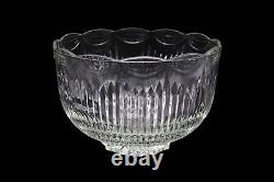 Indiana Glass Co. Royal Punch Bowl & 11 Punch Cups