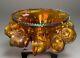 Indiana Glass Princess Amber Carnival Harvest Grape Punch Bowl, 12 Cups&Hooks