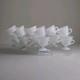 Indiana Glass Vintage Frosted Tiara Provincial Punch Glasses (12ct, Lot 1)