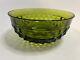 Indiana Glass Whitehall Colony Avocado Green Punch Bowl 11 x 5