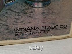 Indiana Harvest Iridescent Blue Carnival Glasspunchbowl12 Cups15 Hooksladle