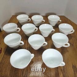 Indiana Milk Glass 26-Piece Footed Punch Bowl & Cups in original Box Christmas