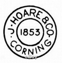 J Hoare 1853 Corning American Brilliant Cut Glass Newport 10 Inch Punch Bowl