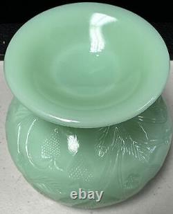 Jadeite Mosser Inverted Strawberry Glass Miniature Punch Bowl With6 Mini Cups 1960