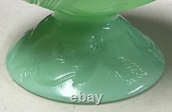 Jadeite Mosser Inverted Strawberry Glass Miniature Punch Bowl With6 Mini Cups 1960