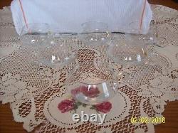 Krosno Crystal Punch Bowl Cups With Handles Made In Poland Set Of 11