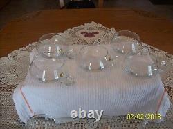 Krosno Crystal Punch Bowl Cups With Handles Made In Poland Set Of 11