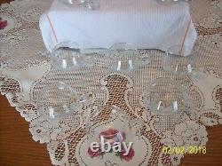 Krosno Crystal Punch Bowl Cups With Handles Made In Poland Set Of 11