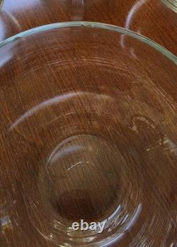 Krosno Poland MCM Hand Blown Glass Punch Bowl With Ladle And 12 Cups