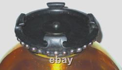 L. C. Tiffany Favrile Glass Intaglio Cut Punchbowl Gilded Age Chicago Mansion