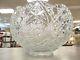 L E SMITH 18 PIECE BUTTON & DAISY CRYSTAL PUNCH BOWL SET 17 CUPS