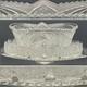 L. E. Smith 17pc Aztec aka Pinwheel & Stars Punch Bowl Set on Under Plate c1950s