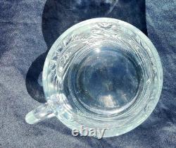 L. E. Smith 1930's Glass Pinwheel & Stars Slewed Punch Bowl / Tray / 12 Cup Set/L