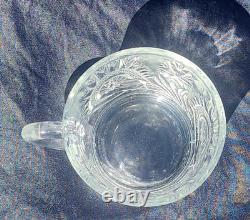L. E. Smith 1930's Glass Pinwheel & Stars Slewed Punch Bowl / Tray / 12 Cup Set/L