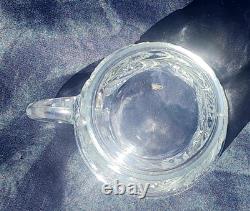 L. E. Smith 1930's Glass Pinwheel & Stars Slewed Punch Bowl / Tray / 12 Cup Set/L